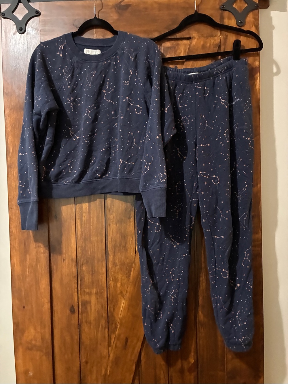 Spiritual Gangster Sapphire Zodiac French Terry Sweatshirt & Jogger Set M EUC